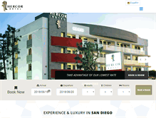 Tablet Screenshot of hercorhotels.com